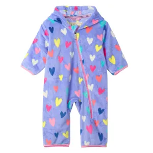 Hatley Fuzzy Fleece Bundler (Confetti Hearts) - FINAL SALE
