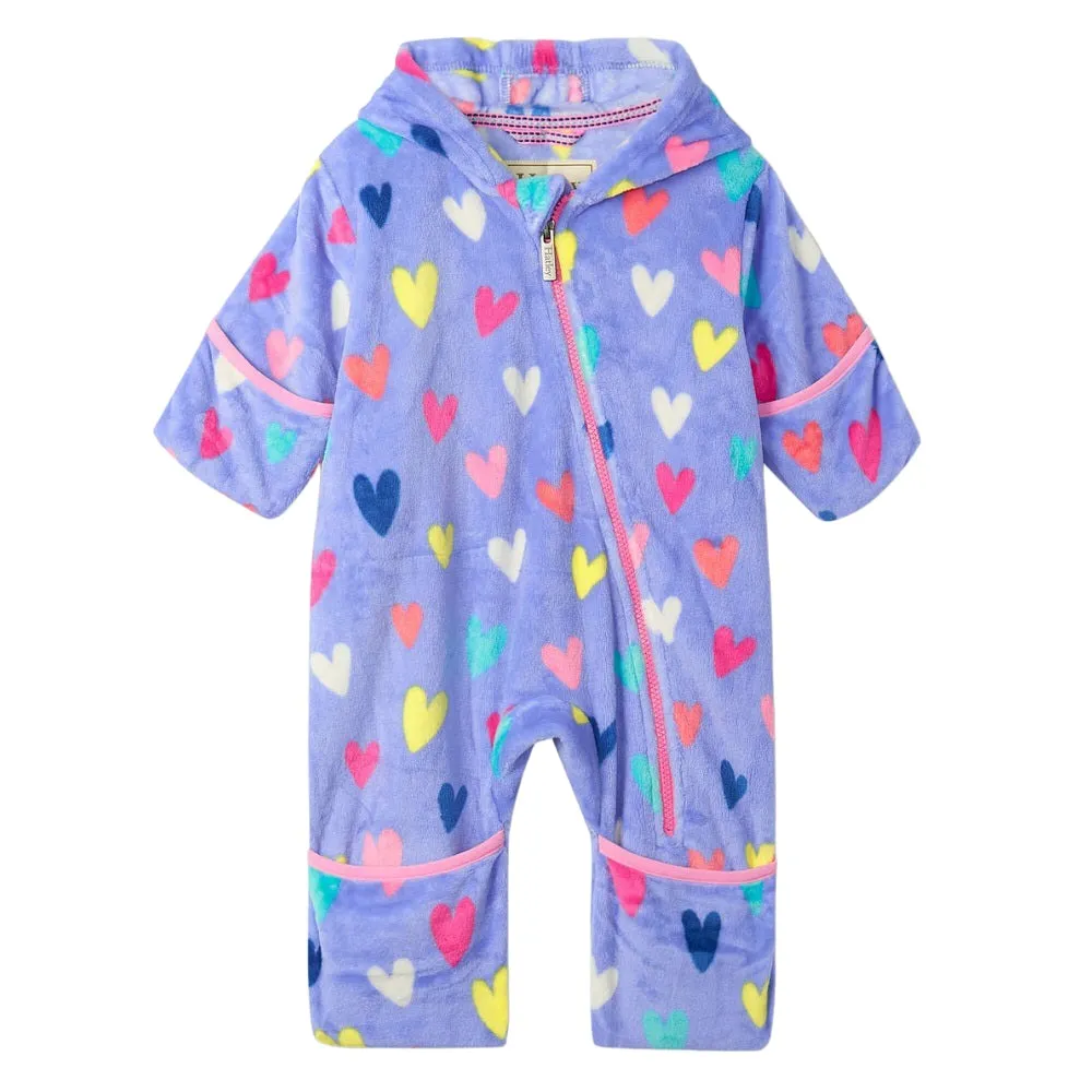 Hatley Fuzzy Fleece Bundler (Confetti Hearts) - FINAL SALE