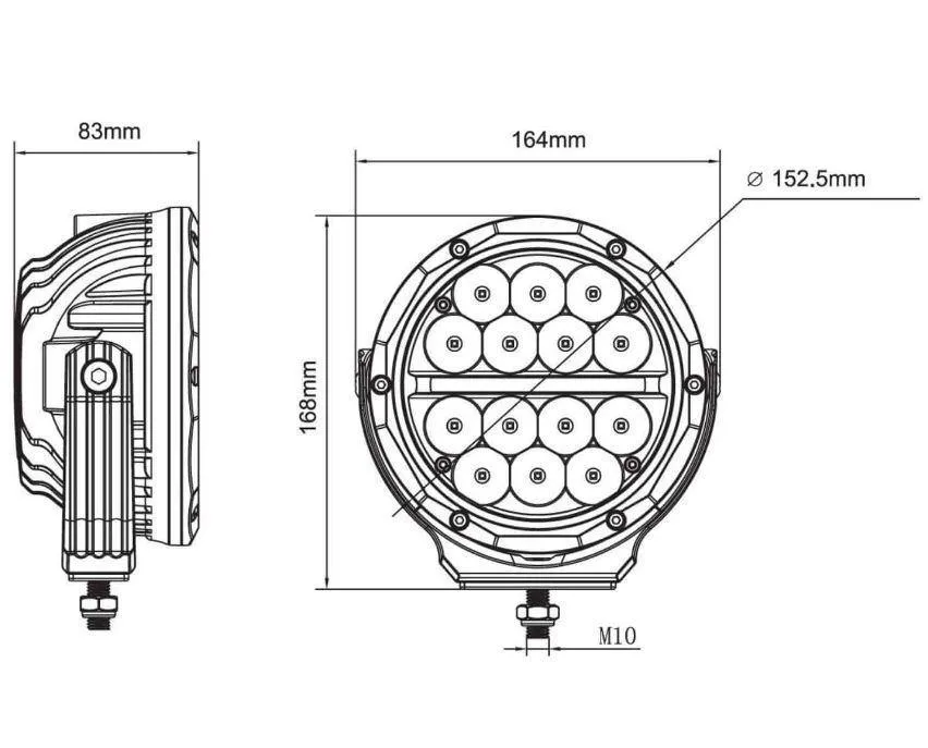 Hella Valuefit Supernova 6” Led (2 Spotlights With Wiring Harness)