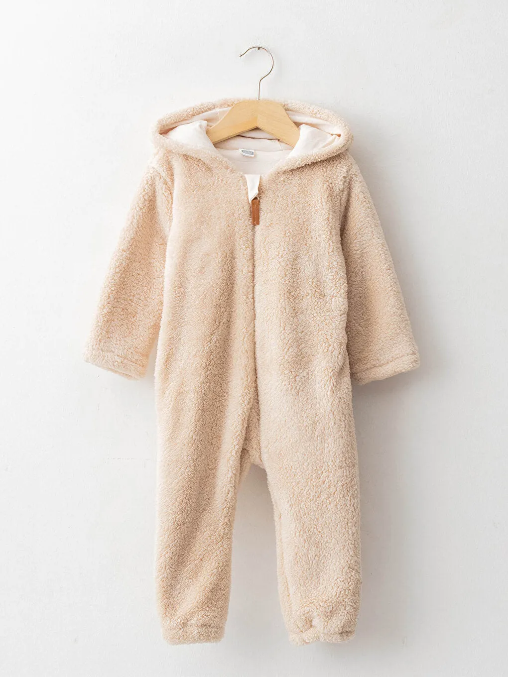 Hooded Long Sleeve Baby Girl Zipper Jumpsuit