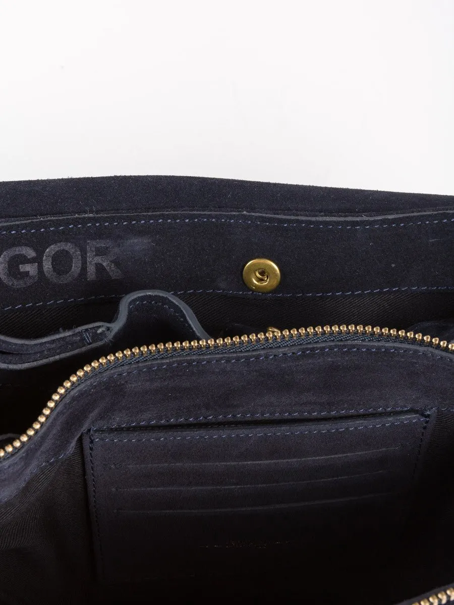 igor suede bag – marine