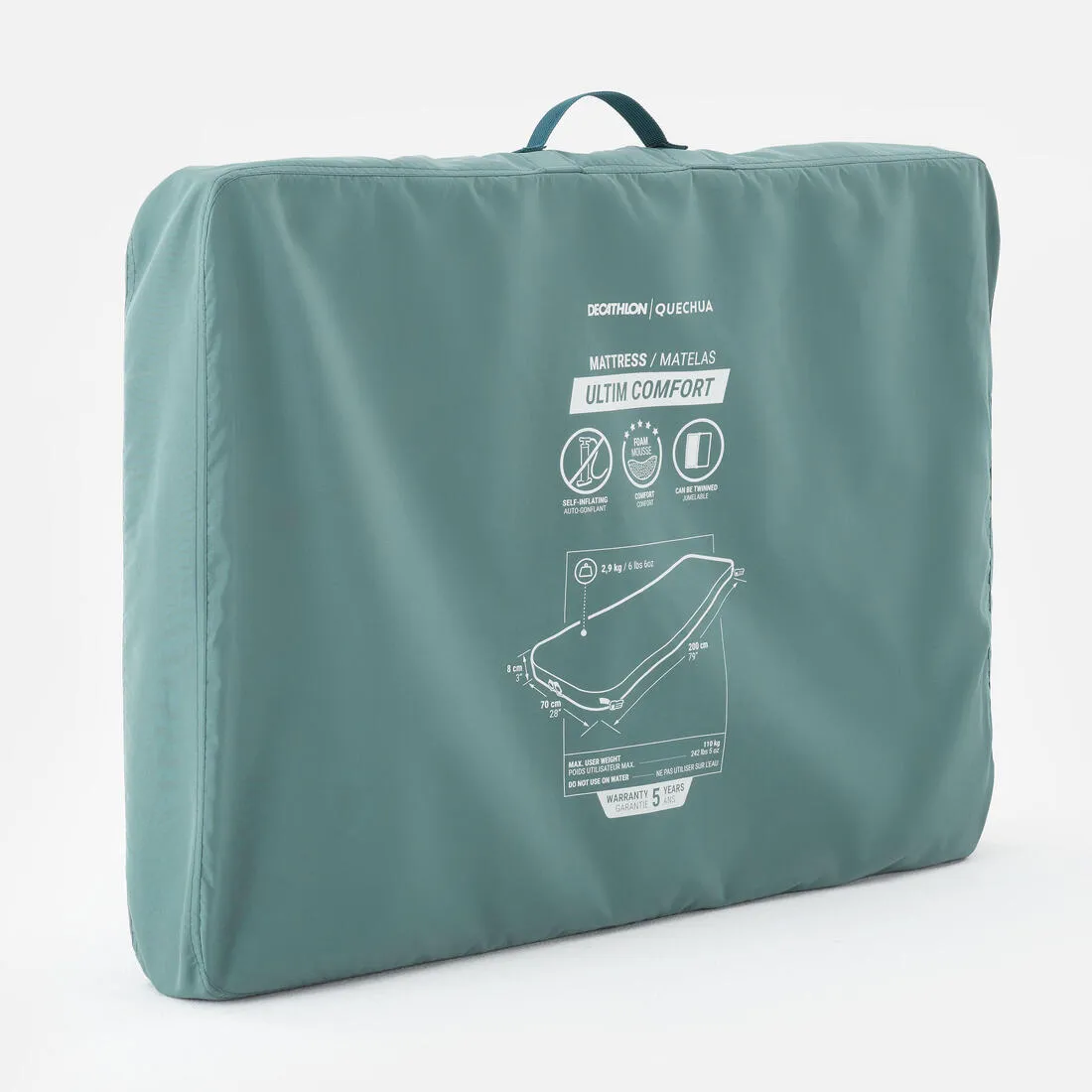INFLATABLE CAMPING MATTRESS - ULTIM COMFORT 70 CM - 1 PERSON