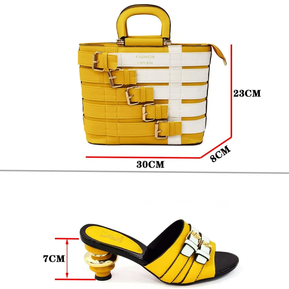 Italian Leather Shoes And Bag Sets