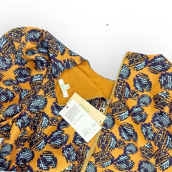JADE NWT Pocket‎ Shift Dress in Mandarin Deco- size M