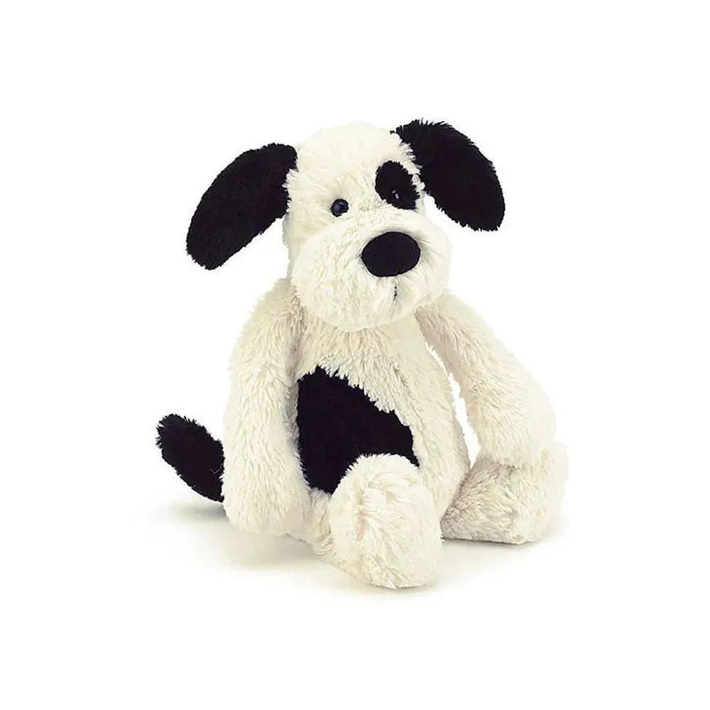 Jellycat - Bashful Black & Cream Puppy