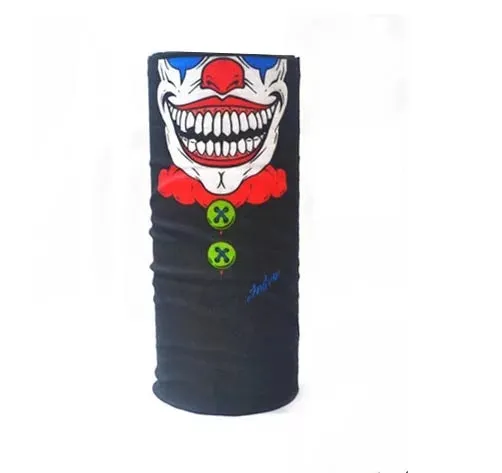 Joker Clown Skull Mask Half Face Bandana Scarf