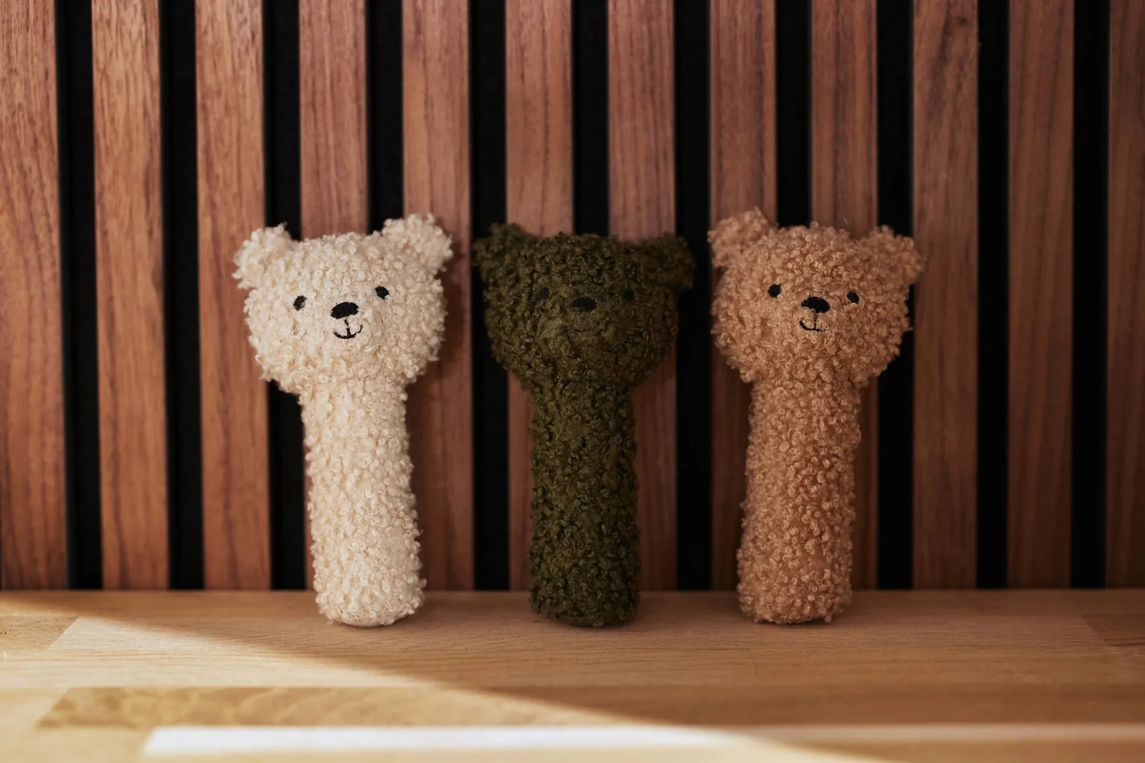 Jollein Rattle - Teddy Bear - Leaf Green