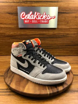 Jordan 1 Retro High Neutral Grey Hyper Crimson