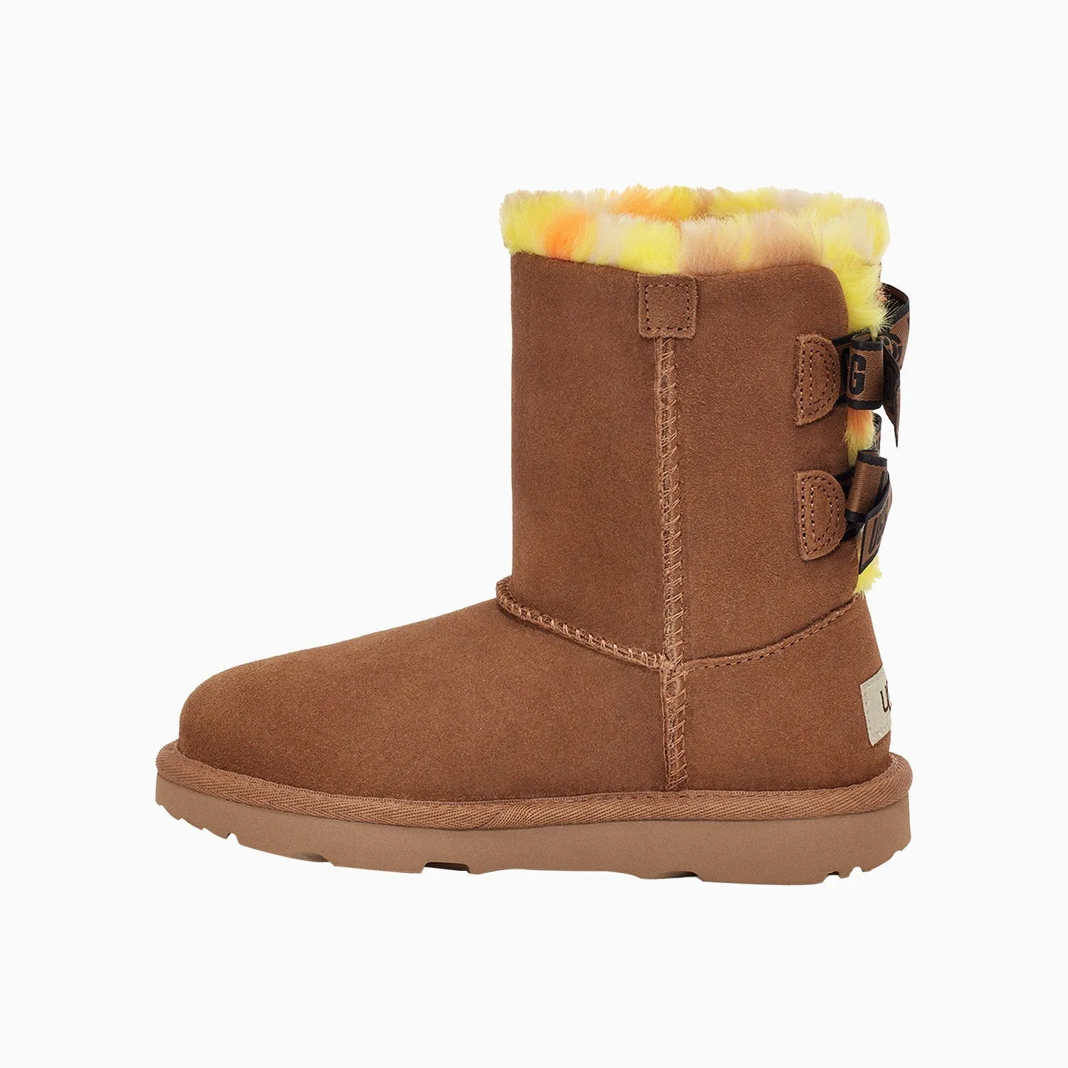 Kid's Bailey Bow Plaid Punk Boot