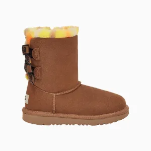 Kid's Bailey Bow Plaid Punk Boot