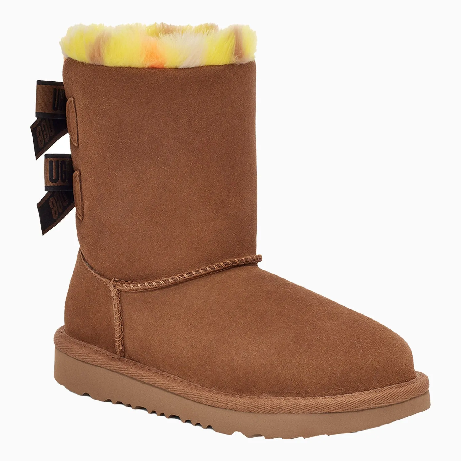 Kid's Bailey Bow Plaid Punk Boot