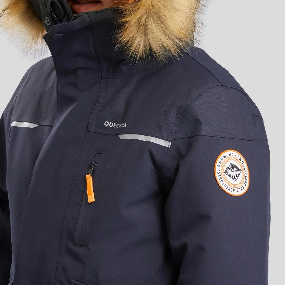 KIDS’ WARM AND WATERPROOF HIKING PARKA - SH900 -23°C 7-15 YEARS