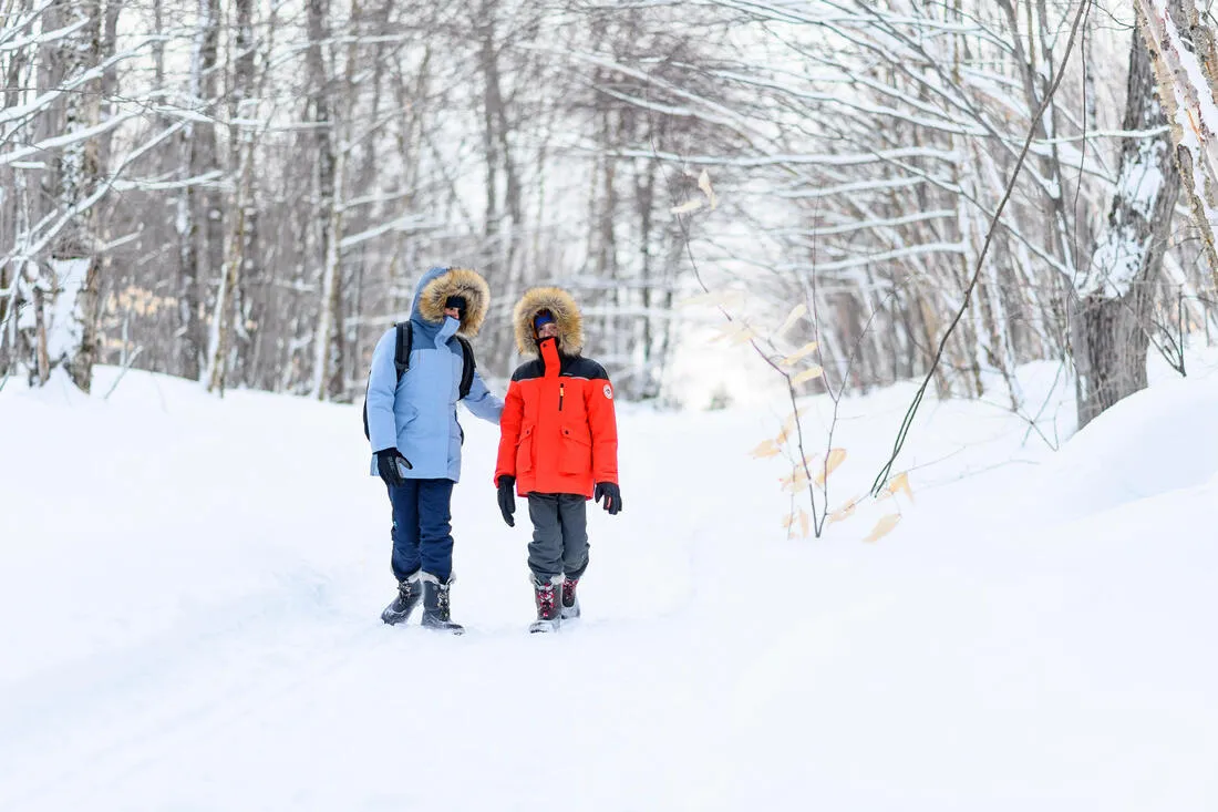 KIDS’ WARM AND WATERPROOF HIKING PARKA - SH900 -23°C 7-15 YEARS