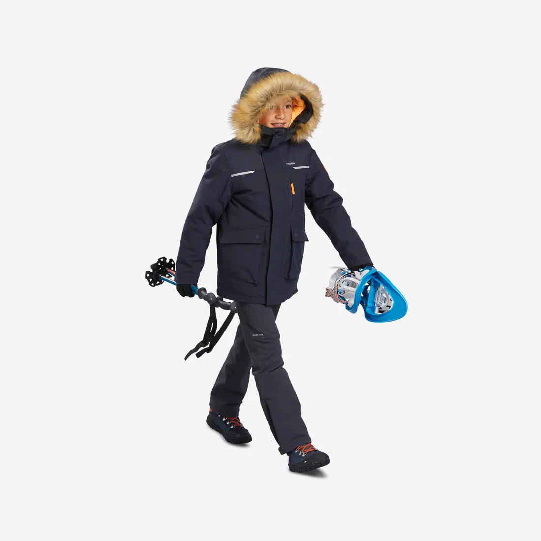 KIDS’ WARM AND WATERPROOF HIKING PARKA - SH900 -23°C 7-15 YEARS