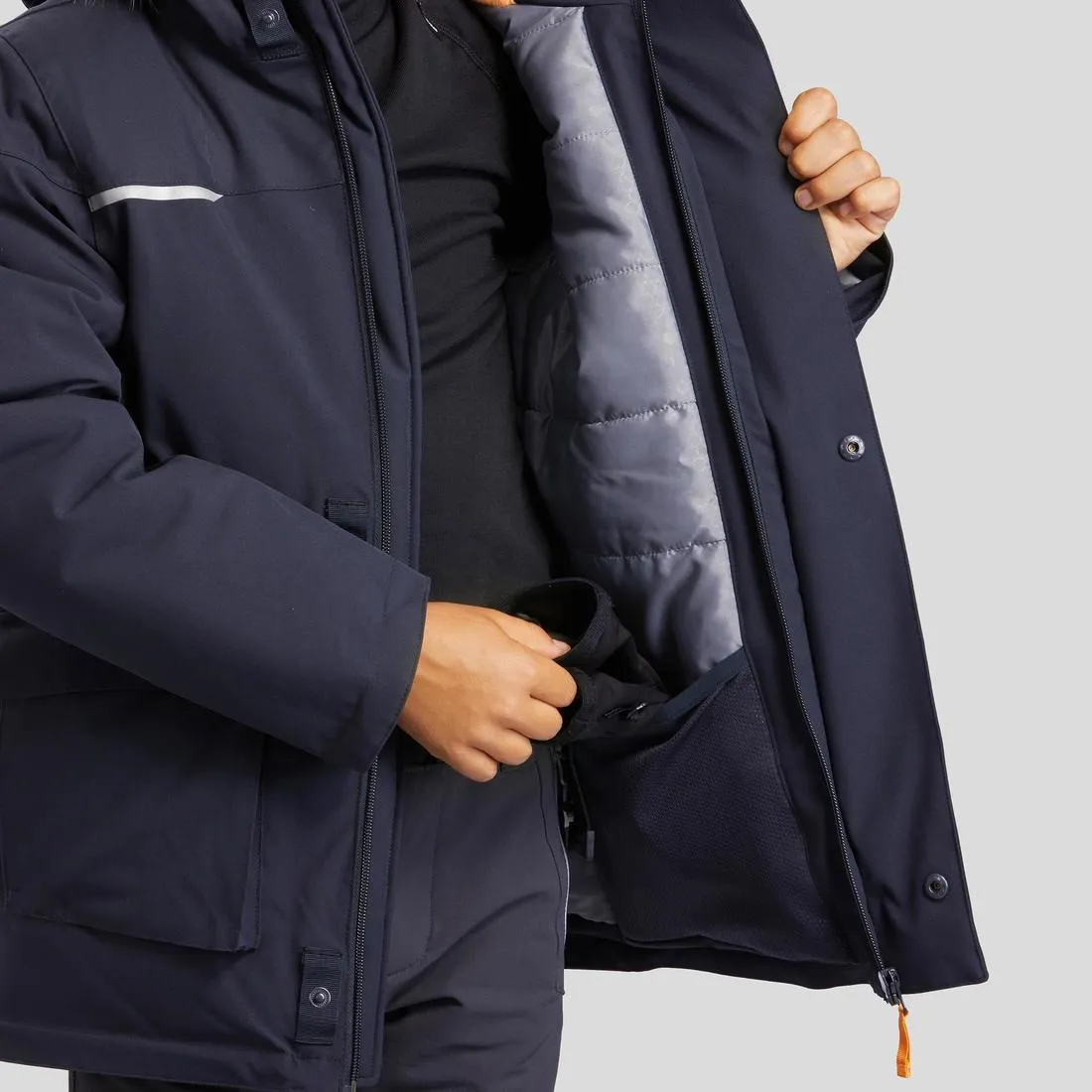 KIDS’ WARM AND WATERPROOF HIKING PARKA - SH900 -23°C 7-15 YEARS
