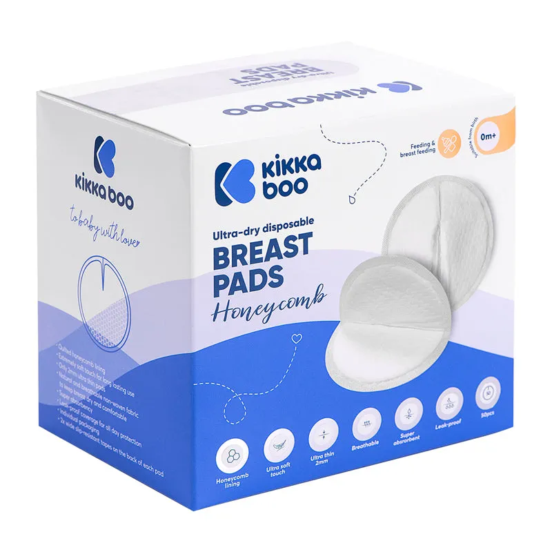 Kikka Boo Disposable Breast Pads Honeycomb 50Pk