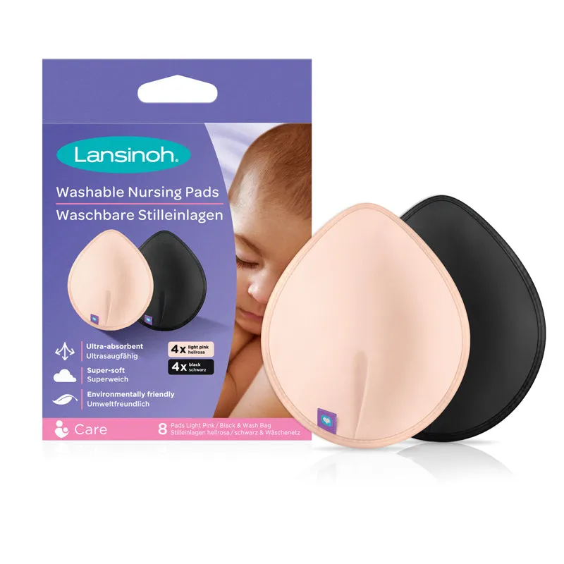 Lansinoh Washable Nursing Pads Coloured 8Pk