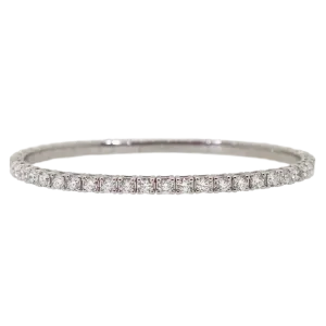 Large Diamond Flexible Tennis Bangle