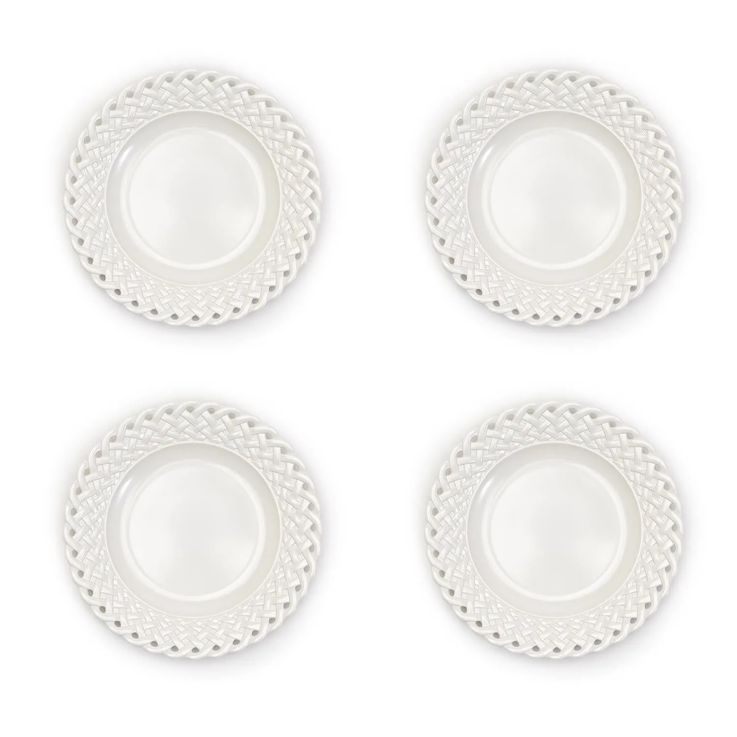 Latice Salad/Dessert Plates (Set of 4)