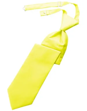 Lemon Solid Twill Kids Necktie