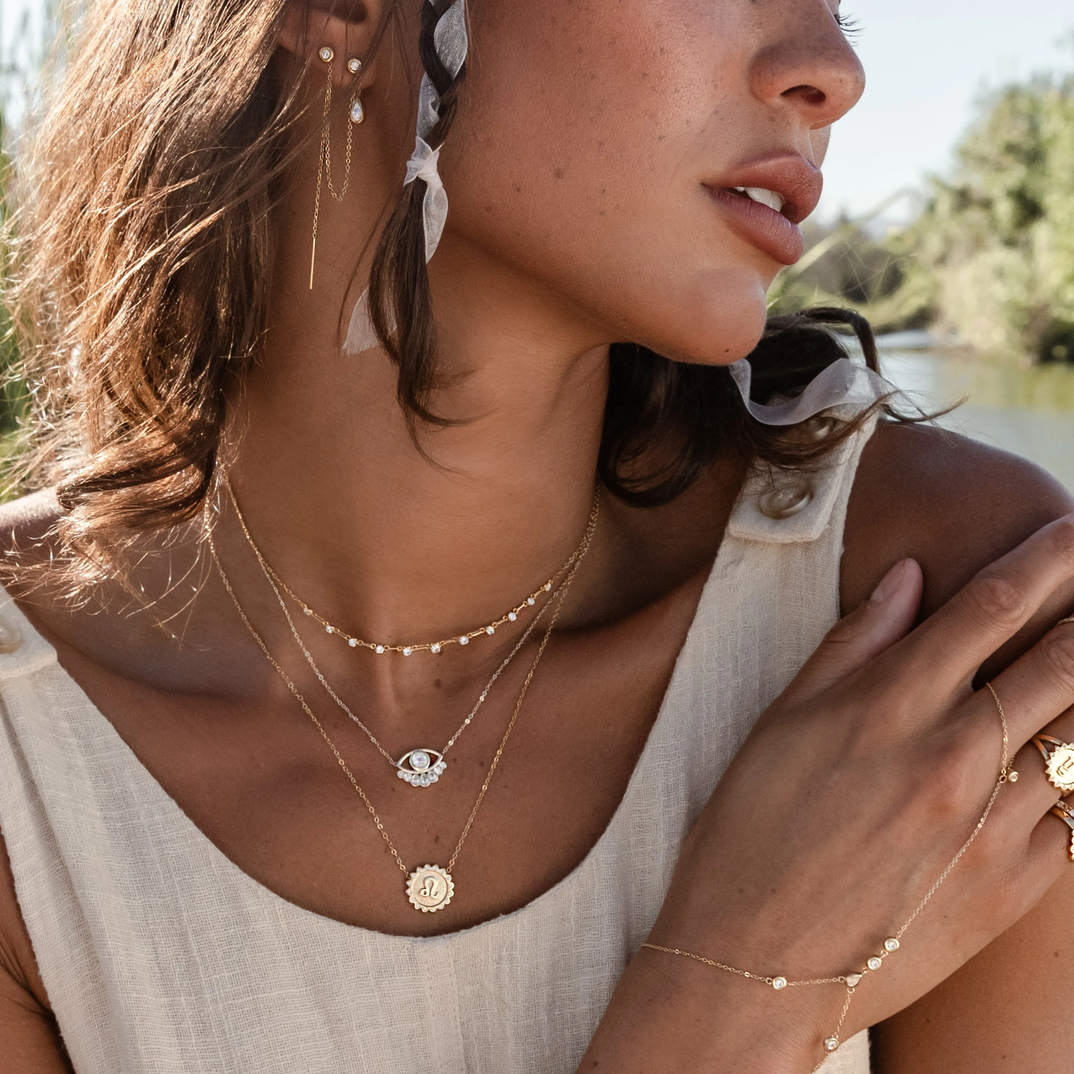 Leo Sun Zodiac necklace