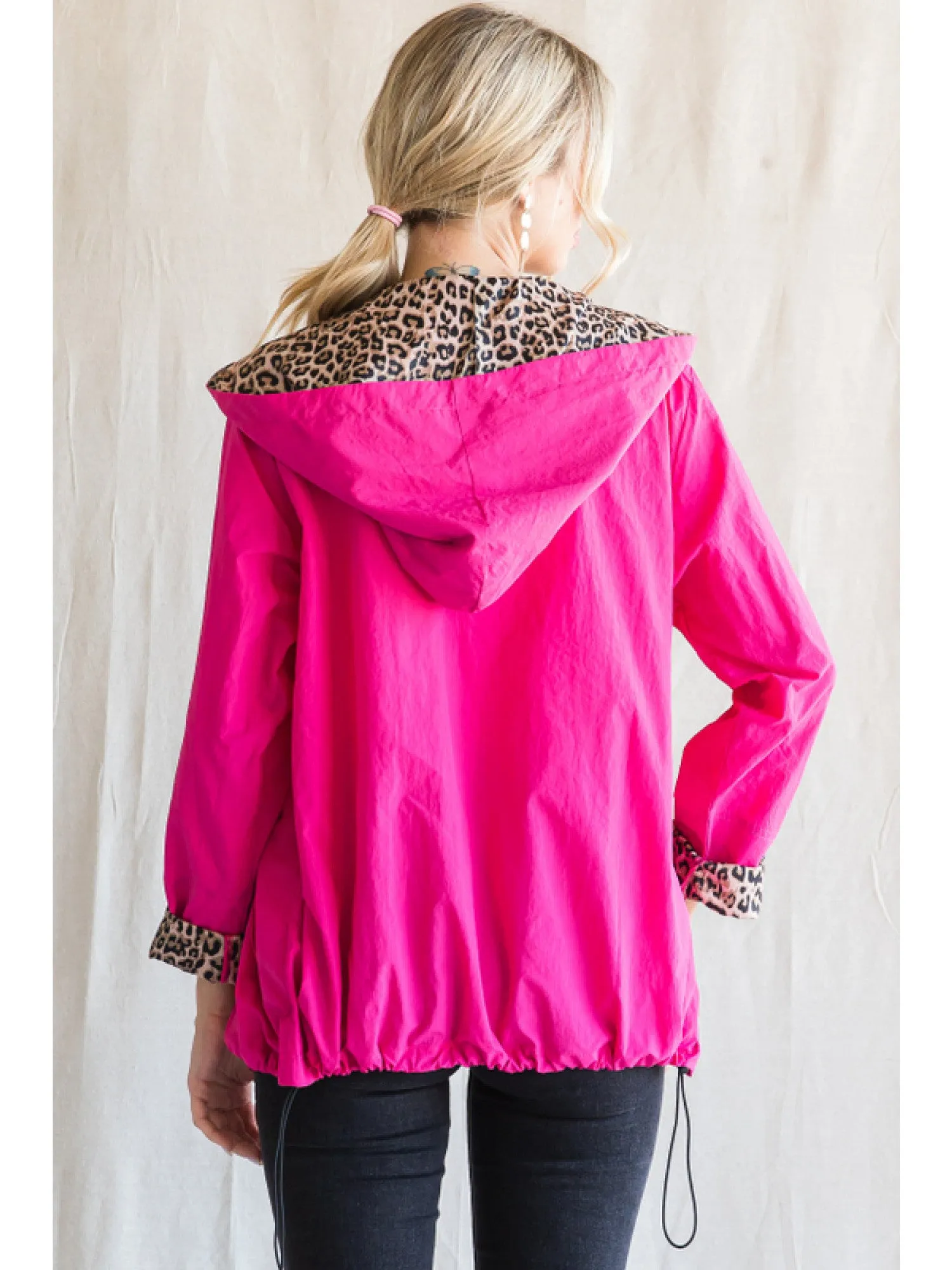 Leopard Lined Windbreaker
