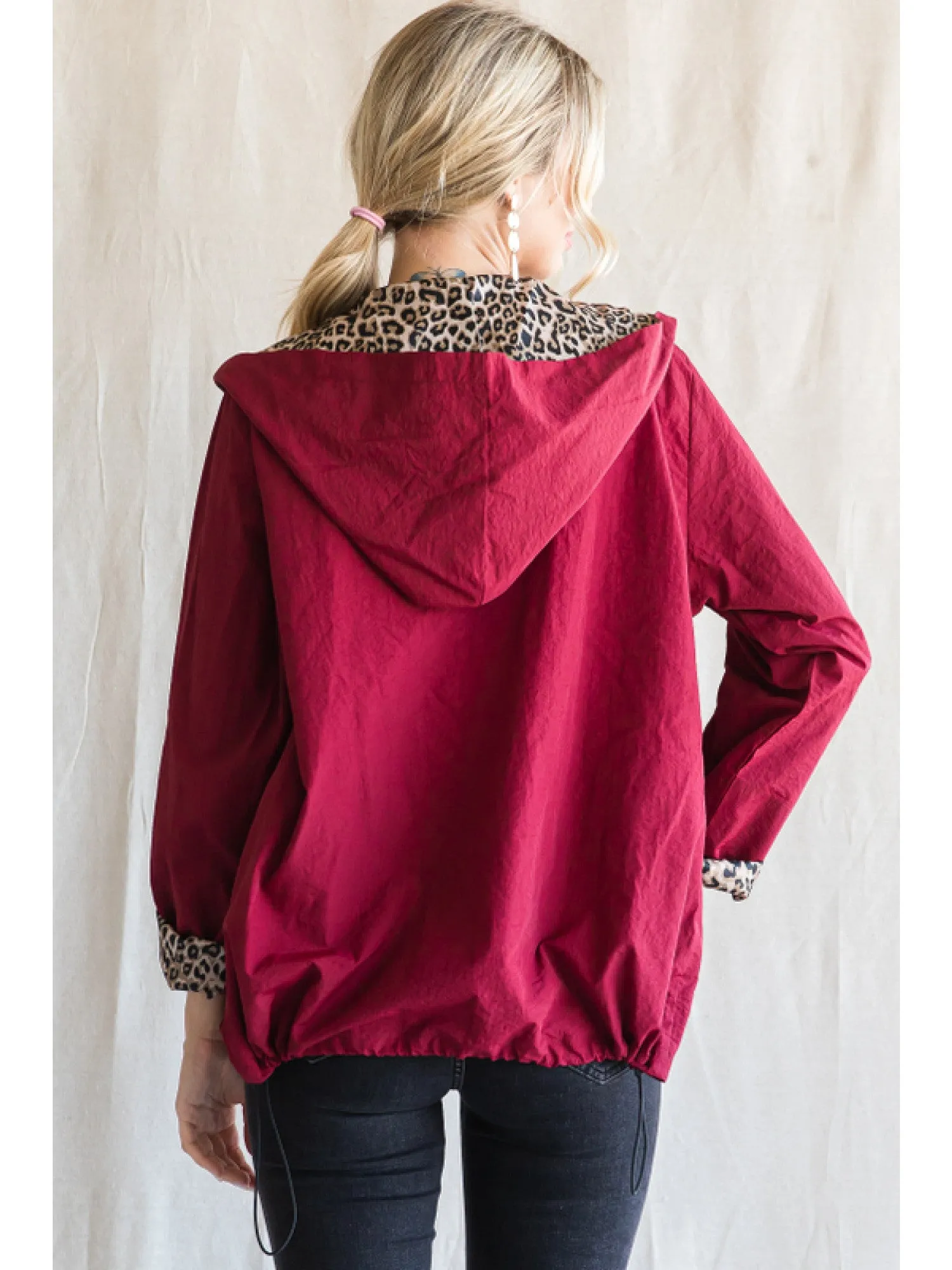 Leopard Lined Windbreaker