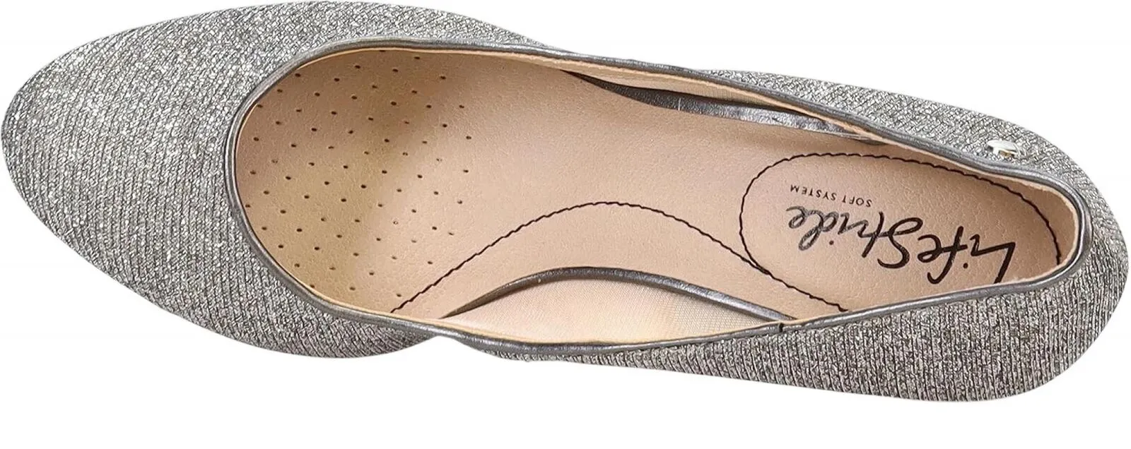 Lifestride Womens Parigi Heels Pumps 6527212 Pewter Gray 7W