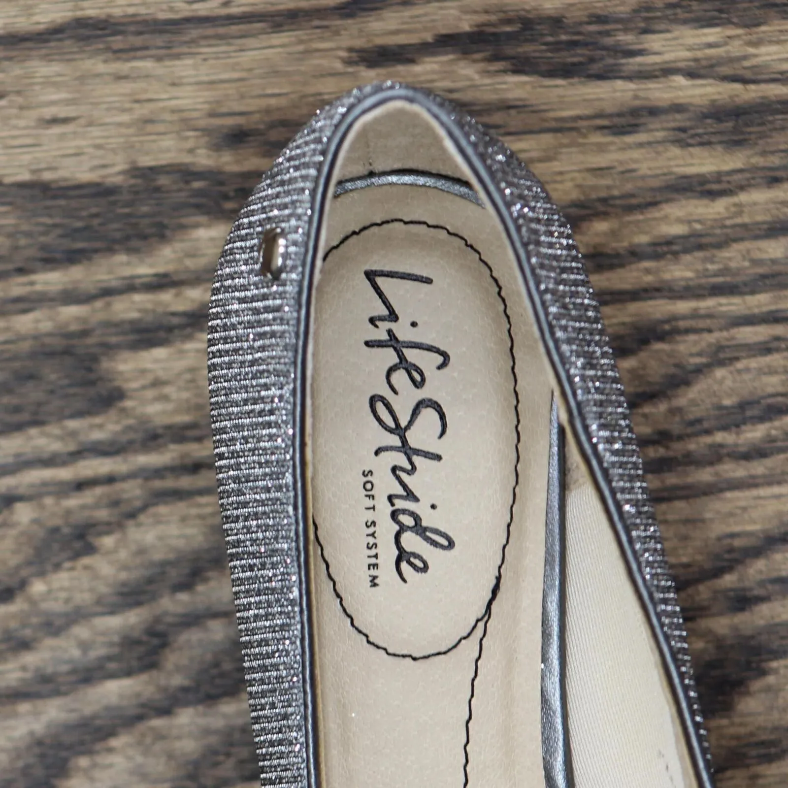 Lifestride Womens Parigi Heels Pumps 6527212 Pewter Gray 7W