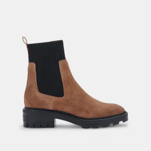 LINZA BOOTS DK BROWN SUEDE