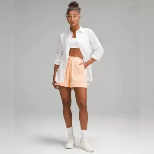 Lululemon Cotton-Blend‎ Poplin High-Rise Short 4&quot;