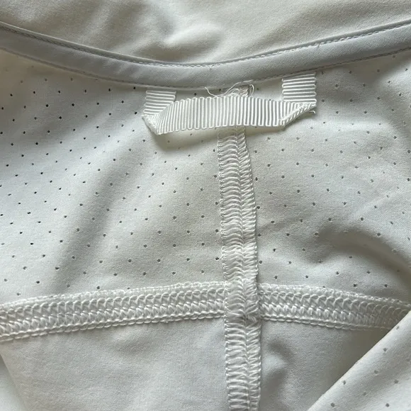 Lululemon In Depth Jacket Lace Antique White Sweat Wicking Full Zip Sz XS