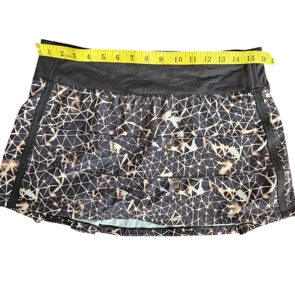 Lululemon Pace Rival Skirt II *4-way Stretch Sugar Crush Multi / Black Size 8