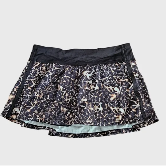 Lululemon Pace Rival Skirt II *4-way Stretch Sugar Crush Multi / Black Size 8