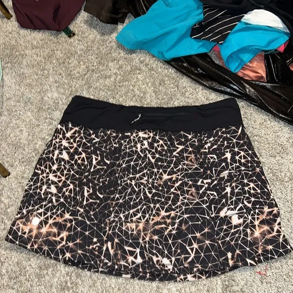 Lululemon Pace Rival Skirt II *4-way Stretch Sugar Crush Multi / Black Size 8