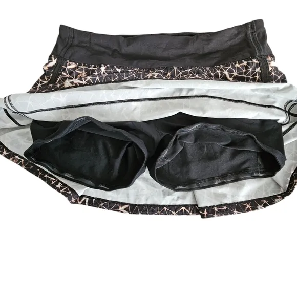 Lululemon Pace Rival Skirt II *4-way Stretch Sugar Crush Multi / Black Size 8