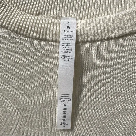 lululemon Women’s Still at‎ Ease Pullover Sweater (Size 8)