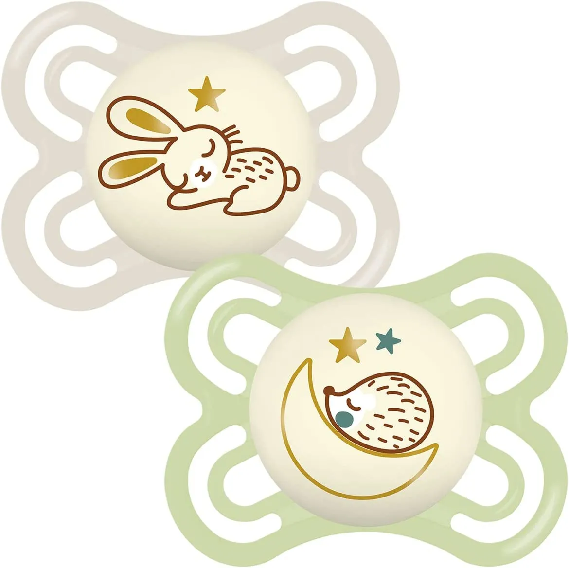 MAM Perfect Night Soother Green 0 m 2Pk