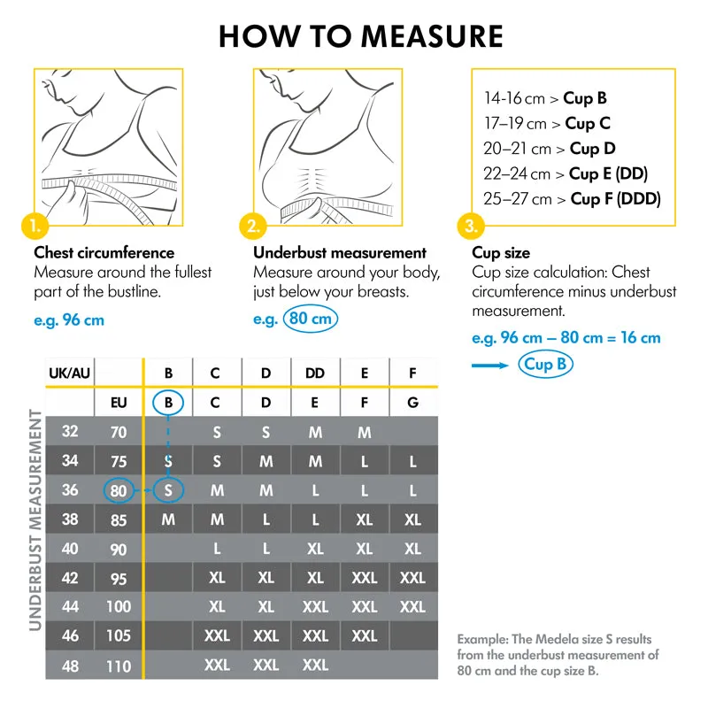 Medela 3 in 1 Nursing & Pumping Bra White Medium