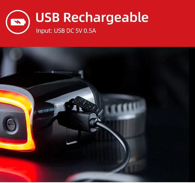 MEILAN X6 BIKE REAR LIGHT SMART BRAKE DETECTION