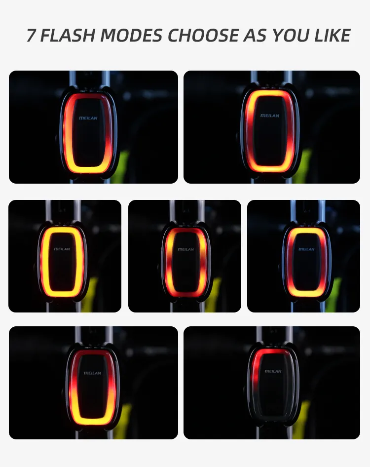 MEILAN X6 BIKE REAR LIGHT SMART BRAKE DETECTION