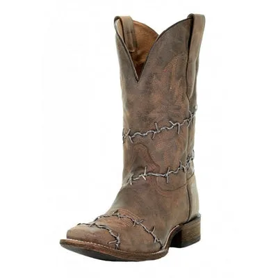 Mens Corral A3532 Brown Woven Square toe Leather Cowboy Boots