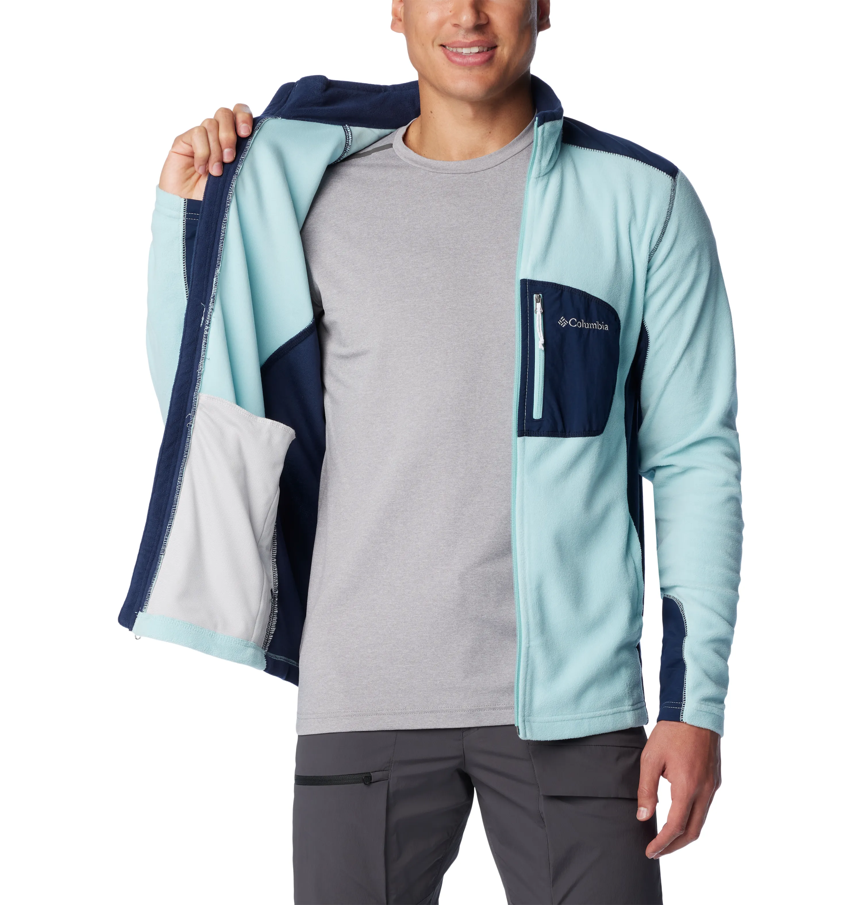 MEN'S KLAMATH RANGE FULL ZIP - SPRAY/COLLEGIATE