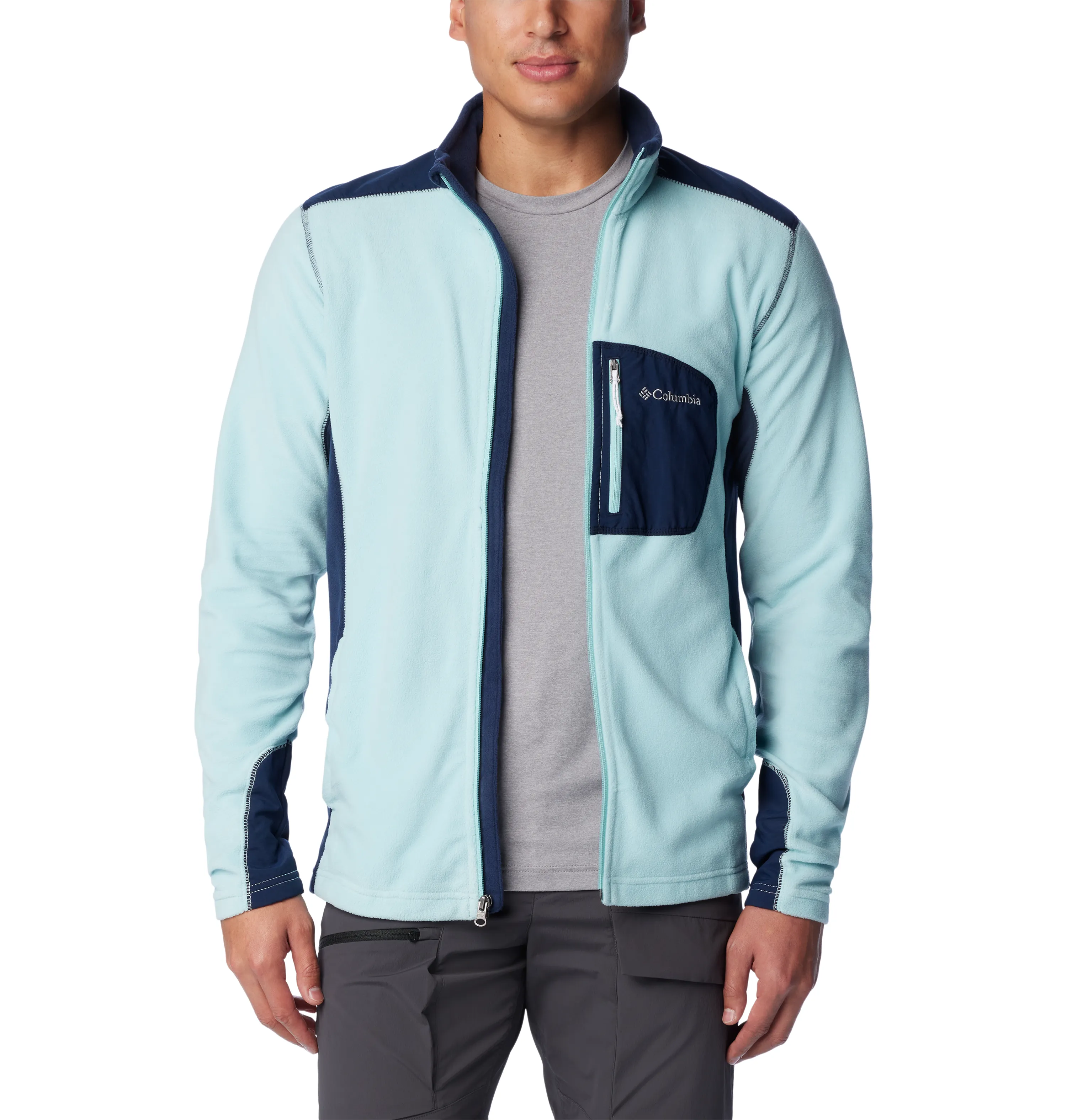MEN'S KLAMATH RANGE FULL ZIP - SPRAY/COLLEGIATE