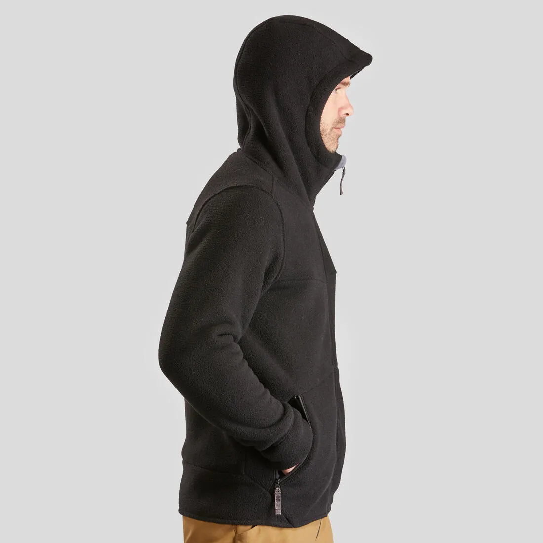 Men's Warm Fleece Hiking Jacket - SH100 ULTRA-WARM