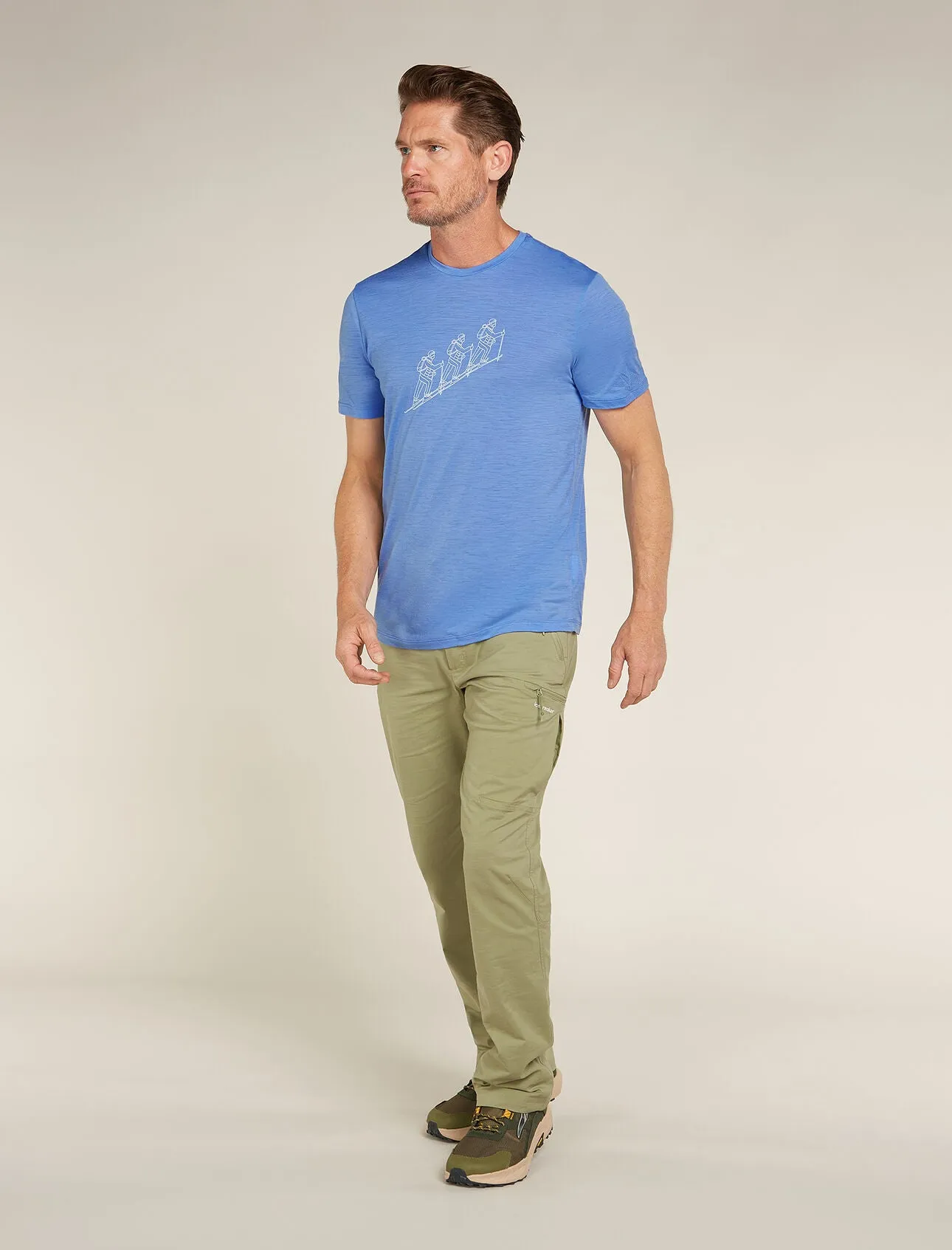 Merino 150 Tech Lite Short Sleeve T-Shirt Natural Ski Tour (Men's) - IB0A5731 - Past Season