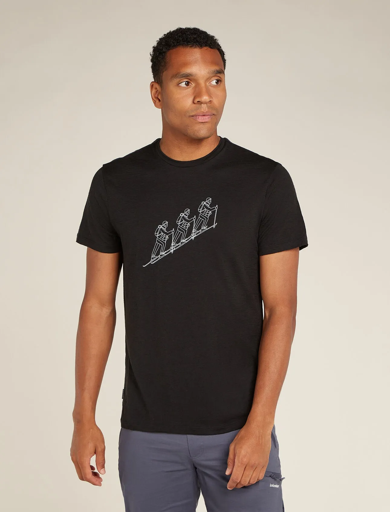 Merino 150 Tech Lite Short Sleeve T-Shirt Natural Ski Tour (Men's) - IB0A5731 - Past Season