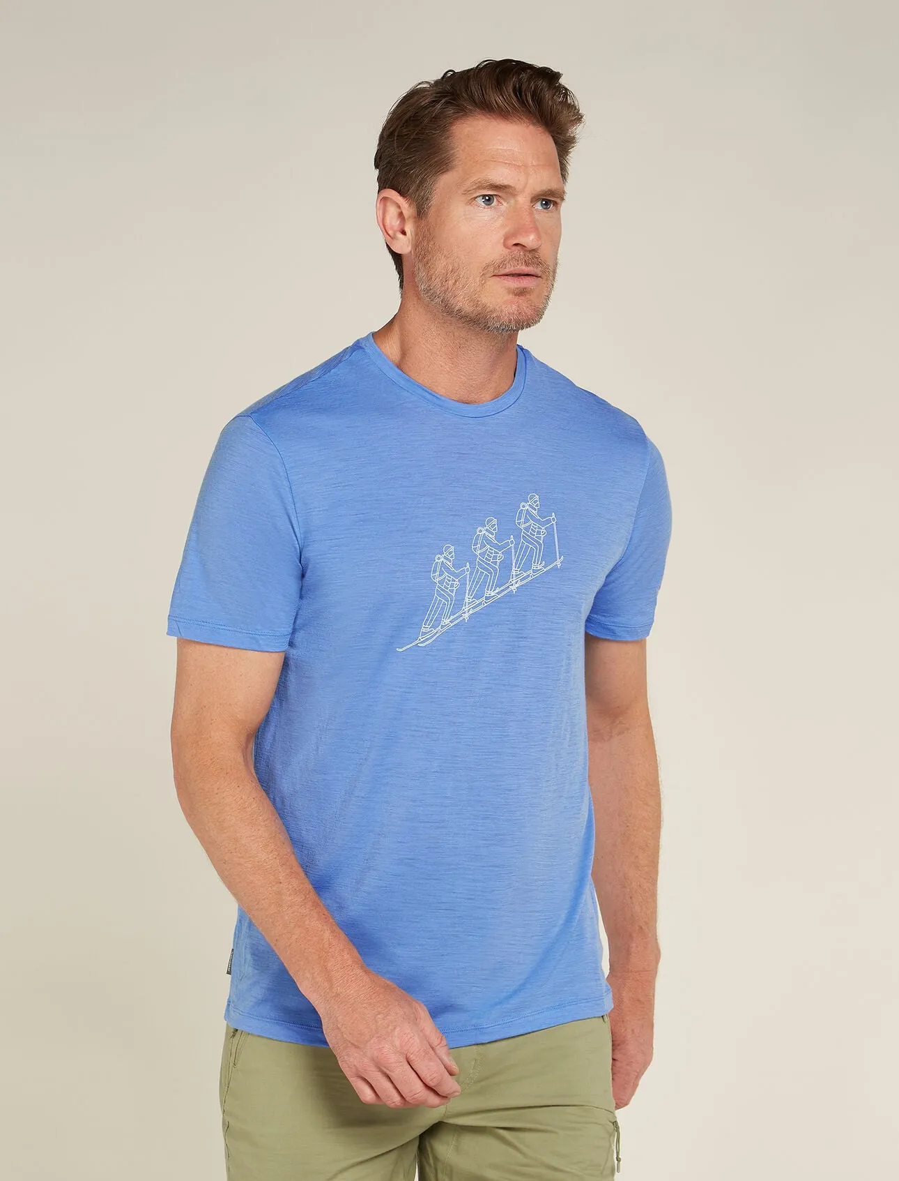 Merino 150 Tech Lite Short Sleeve T-Shirt Natural Ski Tour (Men's) - IB0A5731 - Past Season