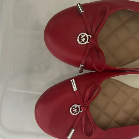 Michael Kors Red Ballet Flats