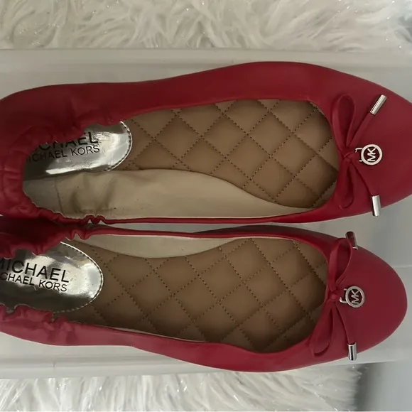 Michael Kors Red Ballet Flats